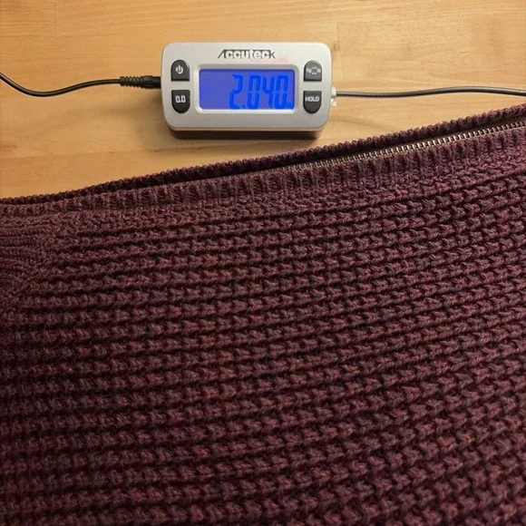 Vintage‎ LL Bean Preppy Mens XL Burgundy Organic Cotton Full Zip Knit Cardigan - Picture 11 of 11